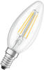 Osram - Filament led Lampe mit E14 Sockel, Kerzenform, Warmweiss (2700K), 6W,...