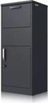Paketbriefkasten Jupiter Pulverbeschichteter Stahl Ral7016 Anthrazit Mit
