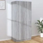 Kleiderschrank Grau Sonoma 80x52x180 Cm Holzwerkstoff Vidaxl