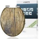Sch&uuml;tte - Mdf Wc-sitz Solid Wood, Mit Absenkautomatik
