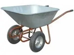 M&uuml;ba - Schubkarre Zweirad 150l Luftrad 27kg Stahlfelge M.kugell.
