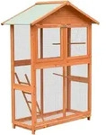 Vidaxl - Vogelk&auml;fig Kiefernholz & Tannenholz 125,5x59,5x164 Cm