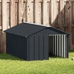 Hundeh&uuml;tte Anthrazit 116,5x153x81,5 Cm Verzinkter Stahl - Vidaxl