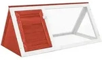 Vidaxl Animal Rabbit Cage Red Wood