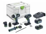 Festool - Schrauber- Und Bohrer-set Tid 18 5,0/4,0-set Tpc 18/4