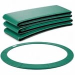 Arebos - Randabdeckung Trampolin Randschutz Umrandung 427 Cm Gr&uuml;n 32 Cm Breite
