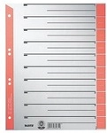 Leitz - Trennblatt 16523025 Din A4 Karton Tab Rot 25 St./pack.