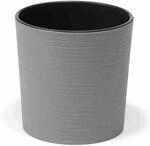 Pflanzgef&auml;&szlig; Locon Groove, Grau Rillenoptik, Rillenoptik, &Oslash; 25 X 25,5 Cm