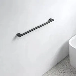 Badetuchhalter Aus Metall, Schwarz Matt Pulverbeschichtet, 65,1 Cm Breit, F&uuml;r