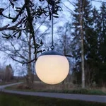 Led-solar-kugel 'globus', Wei&szlig;, Ca. &Oslash; 20 Cm