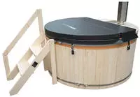 Hot Tub Mit Ofen Skandi Gr&ouml;&szlig;e: M Whirlpool Outdoor Saunaofen Holz - Home...