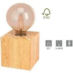 Tischleuchte Prestwick 2 Holz 9,5 X 9,5 Cm E27, Max. 40 W Lampen - Eglo