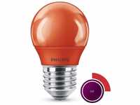 Led Lampe, E27 Tropfenform P45, rot, nicht dimmbar, 1er Pack [Energieklasse c] - red