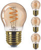 Led Lampe ersetzt 15W, E27 Tropfenform P45, gold, warmweiß, 136 Lumen,...