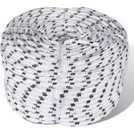 Vidaxl Braided Boat Rope Polyester 12 Mm 250 M White