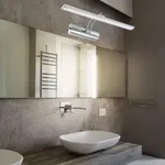 Led Wand Leuchte Lampe Metall Chrom Spot Beweglich Schalter Wohn Schlaf Zimmer