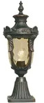 Sockel Laterne Philadelphia Jugendstil Mit Amberglas, H&ouml;he 54cm