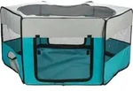 Enclos Avec Filet/base - Trixie - &Oslash; 150 &times; 65 Cm - Turquoise / Gris Clair