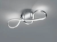 Reality Leuchten - Led Deckenleuchte Perugia Metall Chrom/wei&szlig; 3 Stufen Dimmer,