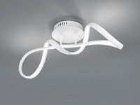 Led Deckenleuchte Perugia Metall Wei&szlig; Matt 3 Stufen Dimmer, Breite 60cm