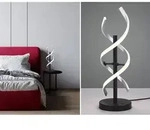 Led Tischleuchte Sequence Dimmbar Silber, H&ouml;he 48cm