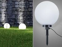 Reality - Leuchtkugel Bolo F&uuml;r Den Garten Mit Strom Wei&szlig;, 5m Kabel, &Oslash; 40 Cm