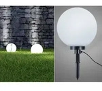 Meinewunschleuchte - Led Leuchtkugel F&uuml;r Den Garten Mit Strom Wei&szlig;, 5m Kabel, &Oslash;