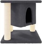 Vidaxl Cat Tree With Sisal Scratching Posts Dark Grey 37 Cm
