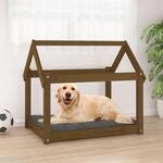 Hundebett Honigbraun 81x60x70 Cm Massivholz Kiefer Vidaxl