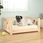Hundebett 65,5x50,5x28 Cm Massivholz Kiefer Vidaxl