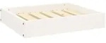 Vidaxl Dog Bed White 51.5x44x9 Cm Solid Wood Pine