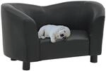 Hundesofa Schwarz 67x41x39 Cm Kunstleder - Vidaxl
