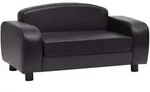 Hundesofa Schwarz 80x50x40 Cm Kunstleder Vidaxl