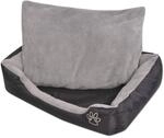 Vidaxl Dog Bed With Padded Cushion Size S Black
