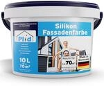 Plid Silikon Fassadenfarbe Weiss Aussen Matt 10l Wei&szlig;