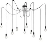 Fix - Pendelleuchten - 10xe27 - Schwarz - Lucide