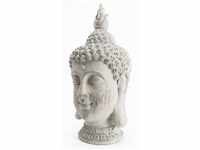 TrendLine Dekofigur Buddha 18x18x35 cm Grau Material: Magnesium Wohlfühloase