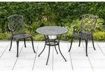 Rhodos Set 5tlg 2 Sessel Kissen Tisch &Oslash; 70cm K&uuml;hler