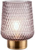 Pauleen LED Tischleuchte Sparkling Glamour in Braun und Messing - brown