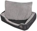 Hundebett Mit Gepolstertem Kissen Gr&ouml;&szlig;e M Schwarz Vidaxl