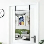 T&uuml;rspiegel Schwarz 50x100 Cm Glas Und Aluminium Vidaxl