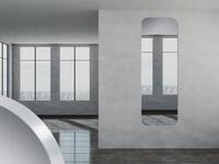 Mirrors And More - Wandspiegel Britney Ganzk&ouml;rperspiegel Metall Rahmen Silber 50x150