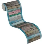 A.s. Creation Only Borders 10 368601 Papiertapete Holzoptik 0.13 M X 5 M Blau