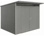 Biohort Avantgarde A6 Gartenhaus Aus Metall Mit Doppelschwingt&uuml;r Quarzgrau...