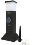 Gartensteckdose Mit Lampe Mehrfachsteckdose Gartenlampe - Unitec