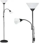 Stehleuchte Stehlampe Deckenstrahler Deckenfluter Standleuchte Leselampe Schwarz -