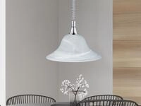 Trio Lighting - Suspensionslampe Viola 60w Attacco E27 Geb&uuml;rstete Wei&szlig;e Farbe