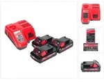 M18 Nrg-303 Akku Starter Set High Output 3x 18 V 3,0 Ah / 3000 Mah Li-ion Akku ( 3x