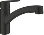 Quickfix Start - Sp&uuml;ltischarmatur Mit Ausziehbarer Brause, Schwarz Matt 303072431 -