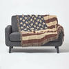 Homescapes - berwurf USA-Flagge, 100% Baumwolle, 125 x 150 cm - Stars and...